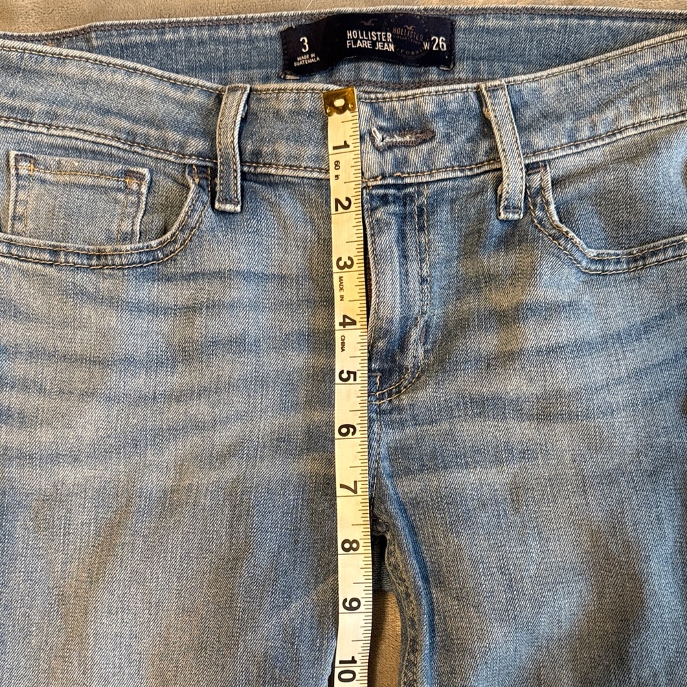 Hollister Light Blue Flare Jeans - Picture 4 of 8